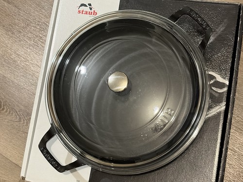 Staub braiser with - staub, glass