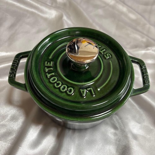 Staub round cocotte basil - staub,