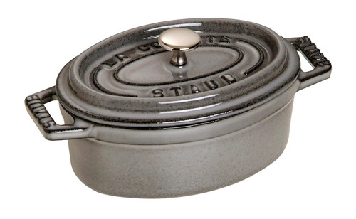 Staub 11cm oval cast - cast, iron